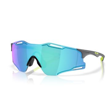 Occhiali Oakley Cybr zero carbon opaco lente prizm sapphire/uranio ink